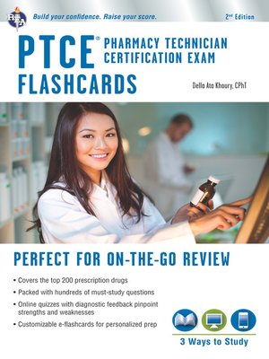 cover image of PTCE--Pharmacy Technician Certification Exam Flashcard Book + Online